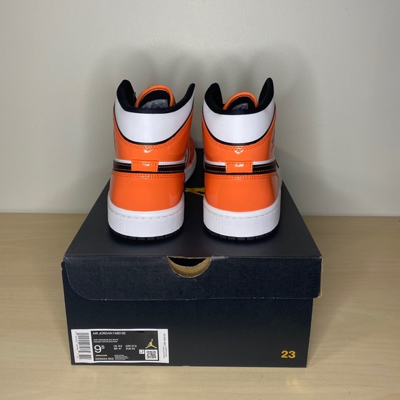 SOLD-Air Jordan 1 Mid Turf Orange - Picture 3 of 5